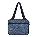 Giraffe Denim Jeans Pattern Print Double Strap Bible Bag