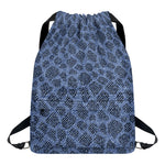 Giraffe Denim Jeans Pattern Print Drawstring Backpack