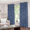 Giraffe Denim Jeans Pattern Print Extra Wide Grommet Curtains