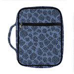 Giraffe Denim Jeans Pattern Print Front Pocket Bible Bag