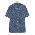 Giraffe Denim Jeans Pattern Print Hawaiian Shirt