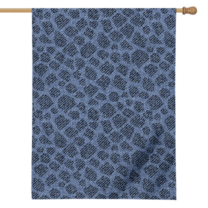 Giraffe Denim Jeans Pattern Print House Flag
