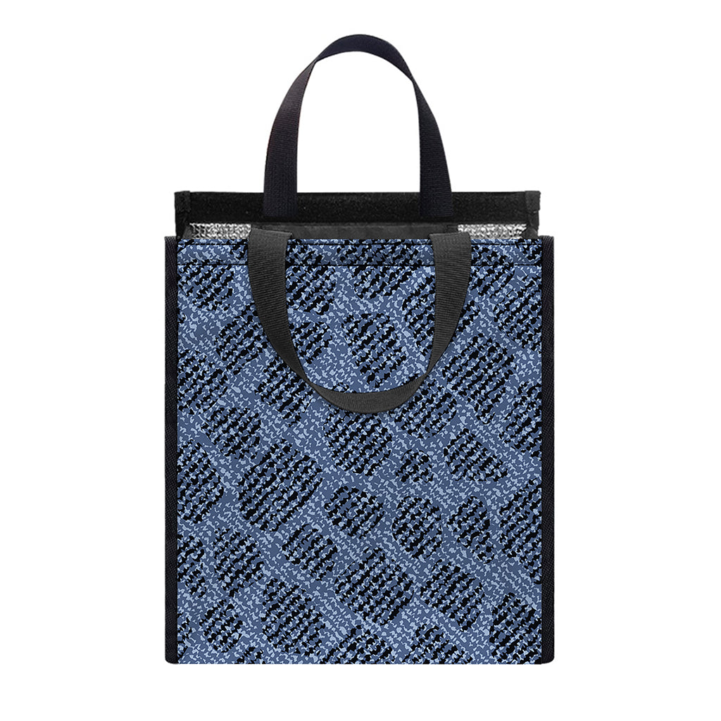 Giraffe Denim Jeans Pattern Print Insulated Lunch Tote