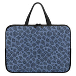 Giraffe Denim Jeans Pattern Print Laptop Sleeve With Handle