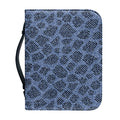 Giraffe Denim Jeans Pattern Print Leather Bible Cover