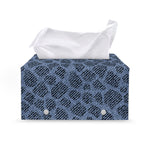 Giraffe Denim Jeans Pattern Print Leather Tissue Box Cover
