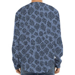 Giraffe Denim Jeans Pattern Print Long Sleeve Baseball Jersey