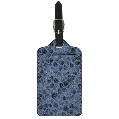 Giraffe Denim Jeans Pattern Print Luggage Tag