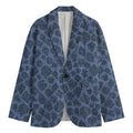 Giraffe Denim Jeans Pattern Print Men's Cotton Blazer