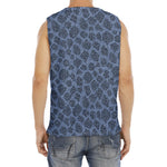 Giraffe Denim Jeans Pattern Print Men's Fitness Tank Top
