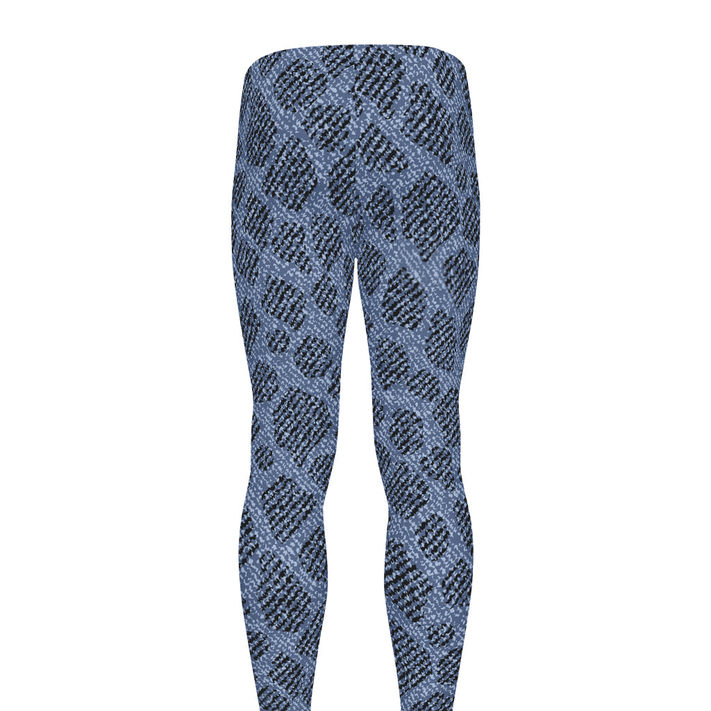 Giraffe Denim Jeans Pattern Print Men's leggings