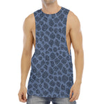 Giraffe Denim Jeans Pattern Print Men's Muscle Tank Top