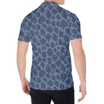 Giraffe Denim Jeans Pattern Print Men's Shirt