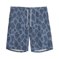 Giraffe Denim Jeans Pattern Print Men's Athletic Shorts