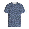 Giraffe Denim Jeans Pattern Print Men's Athletic T-Shirt