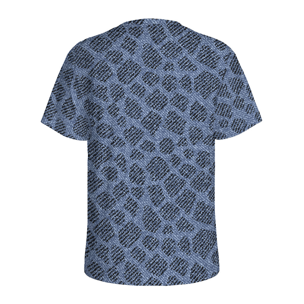 Giraffe Denim Jeans Pattern Print Men's Sports T-Shirt