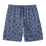 Giraffe Denim Jeans Pattern Print Men's Swim Trunks