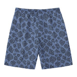 Giraffe Denim Jeans Pattern Print Men's Swim Trunks