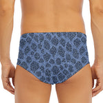 Giraffe Denim Jeans Pattern Print Men's Triangle Swim Briefs