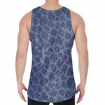 Giraffe Denim Jeans Pattern Print Men's Velvet Tank Top
