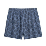 Giraffe Denim Jeans Pattern Print Mesh Shorts