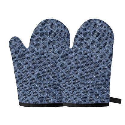 Giraffe Denim Jeans Pattern Print Oven Mitts