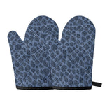 Giraffe Denim Jeans Pattern Print Oven Mitts