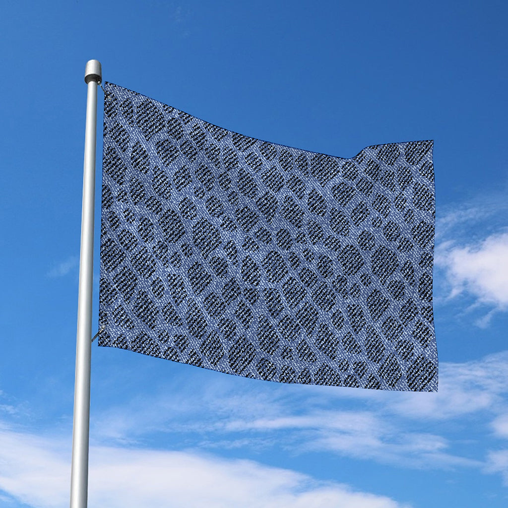 Giraffe Denim Jeans Pattern Print Polyester Flag