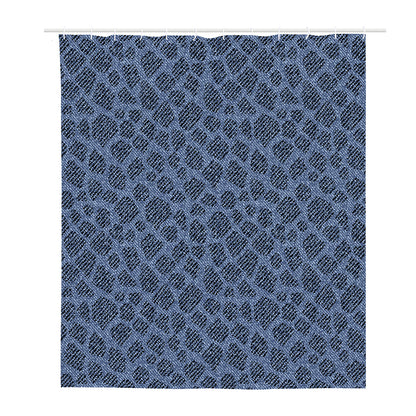 Giraffe Denim Jeans Pattern Print Polyester Shower Curtain