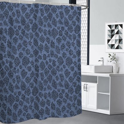 Giraffe Denim Jeans Pattern Print Premium Shower Curtain