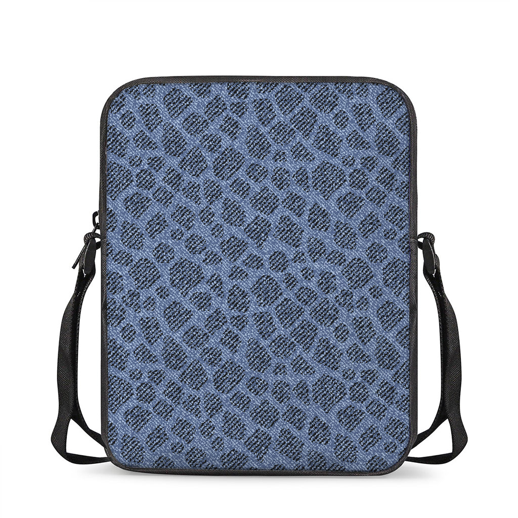 Giraffe Denim Jeans Pattern Print Rectangular Crossbody Bag
