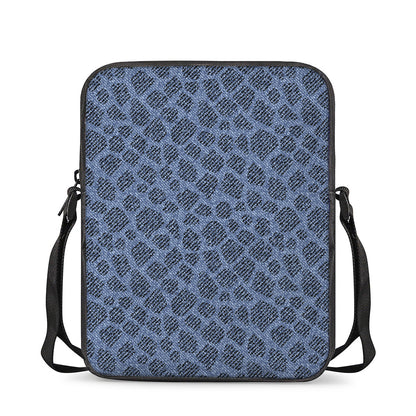 Giraffe Denim Jeans Pattern Print Rectangular Crossbody Bag
