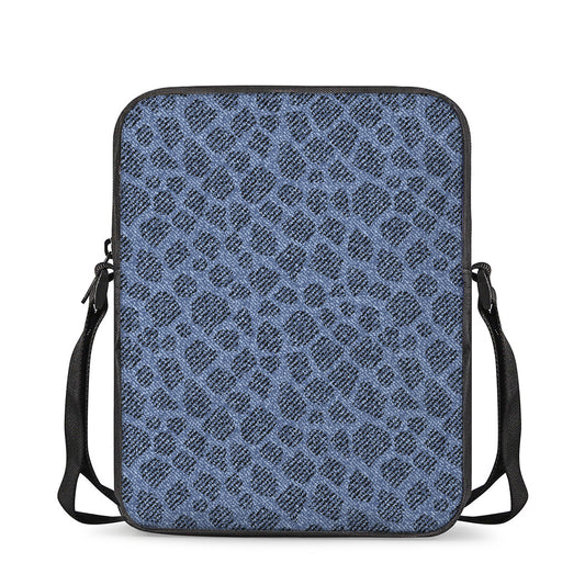 Giraffe Denim Jeans Pattern Print Rectangular Crossbody Bag