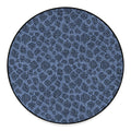 Giraffe Denim Jeans Pattern Print Round Floor Mat