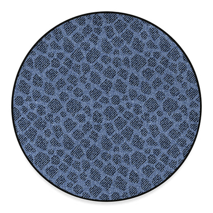 Giraffe Denim Jeans Pattern Print Round Floor Mat