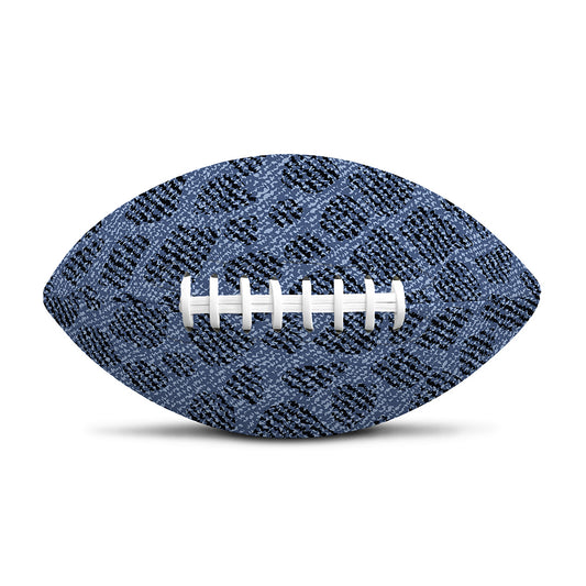 Giraffe Denim Jeans Pattern Print Rugby Ball