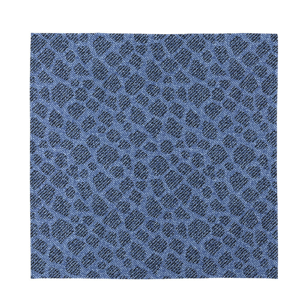 Giraffe Denim Jeans Pattern Print Silk Bandana