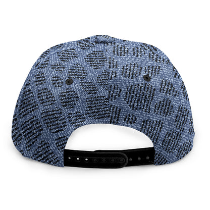Giraffe Denim Jeans Pattern Print Snapback Cap