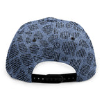 Giraffe Denim Jeans Pattern Print Snapback Cap