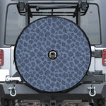 Giraffe Denim Jeans Pattern Print Tire Cover With Camera Hole