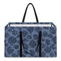 Giraffe Denim Jeans Pattern Print Utility Tote Bag