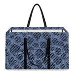 Giraffe Denim Jeans Pattern Print Utility Tote Bag
