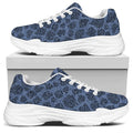 Giraffe Denim Jeans Pattern Print White Chunky Shoes