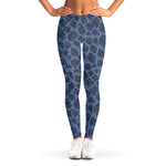 Giraffe Denim Jeans Pattern Print Women's Leggings