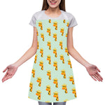 Giraffe With Glasses Pattern Print Adjustable Apron