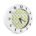 Giraffe With Glasses Pattern Print Alarm Clock