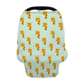 Giraffe With Glasses Pattern Print Baby Seat Cover