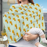 Giraffe With Glasses Pattern Print Baby Seat Cover