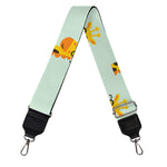 Giraffe With Glasses Pattern Print Bag Strap