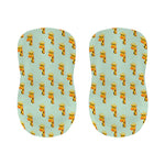 Giraffe With Glasses Pattern Print Bar Stool Covers